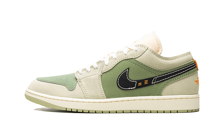 Air Jordan 1 Low SE Craft Light Olive, Sky J Light Olive/Celadon/Bright Mandarin/Black (FD6819-300)