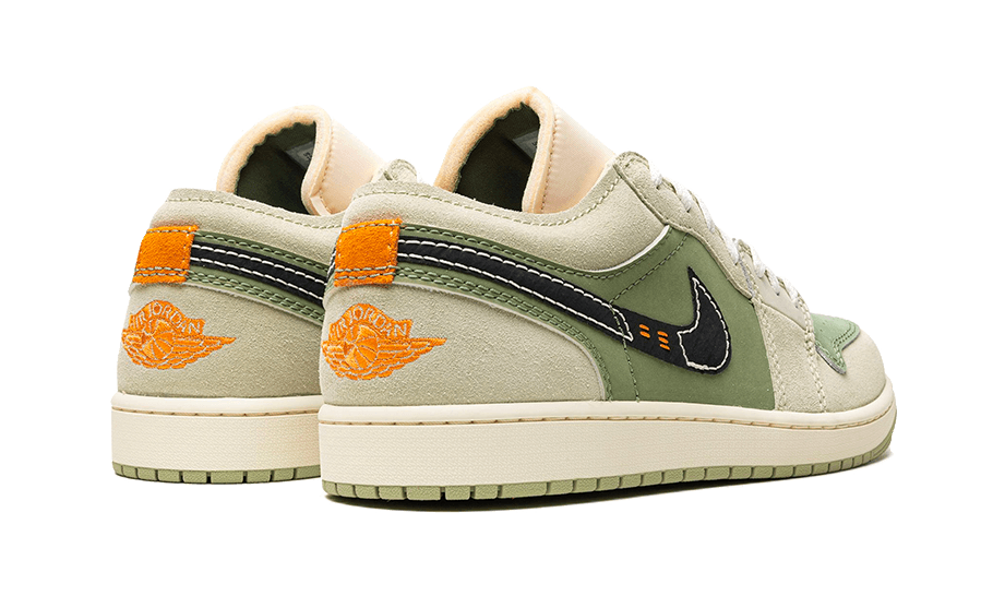 Air Jordan 1 Low SE Craft Light Olive, Sky J Light Olive/Celadon/Bright Mandarin/Black (FD6819-300)