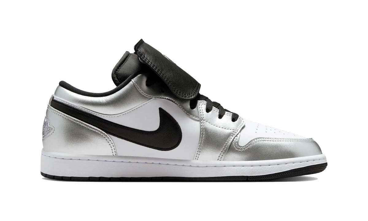 Air Jordan 1 Low SE Metallic Silver Tiempo