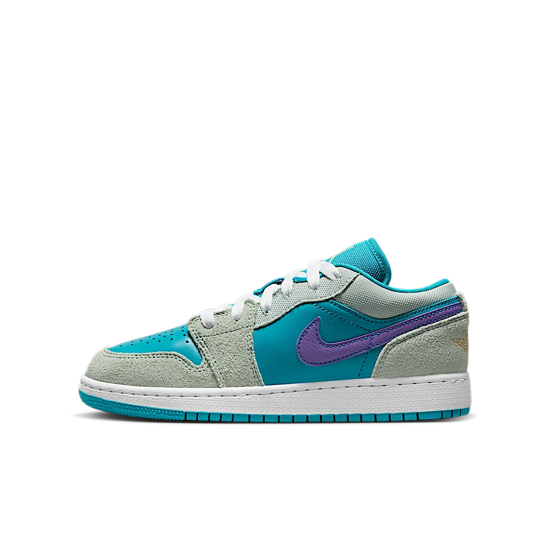 Air Jordan 1 Low SE Pistachio Frost Aquatone Psychic Purple Celestial Gold, Pistachio Frost/Aquatone/Psychic Purple/Celestial Gold (DX4374-300)