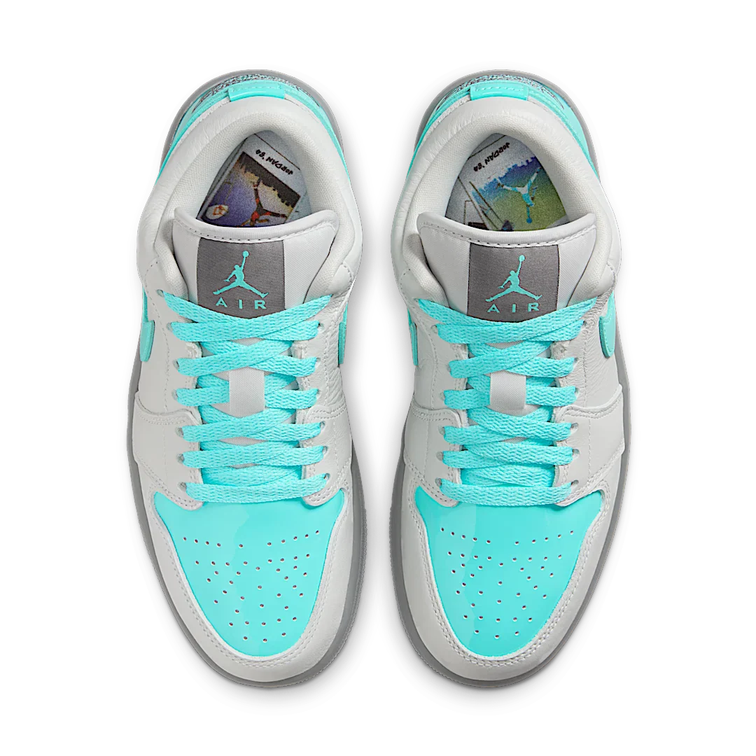 Air Jordan 1 Low SE Polaroid, Photon Dust/Aurora Green/Smoke Grey (HQ3599-025)