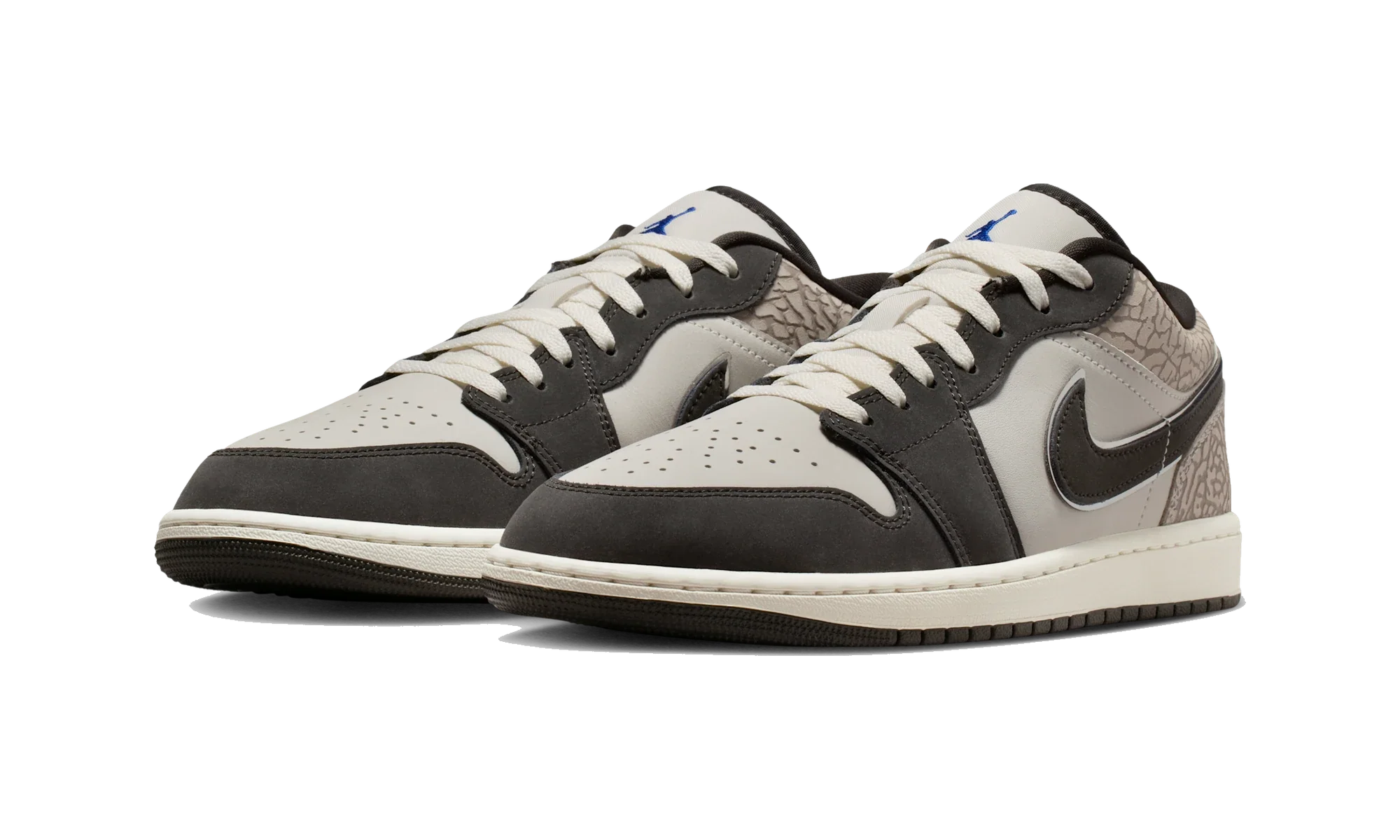 Air Jordan 1 Low SE Sail Deep Pewter Elephent Print