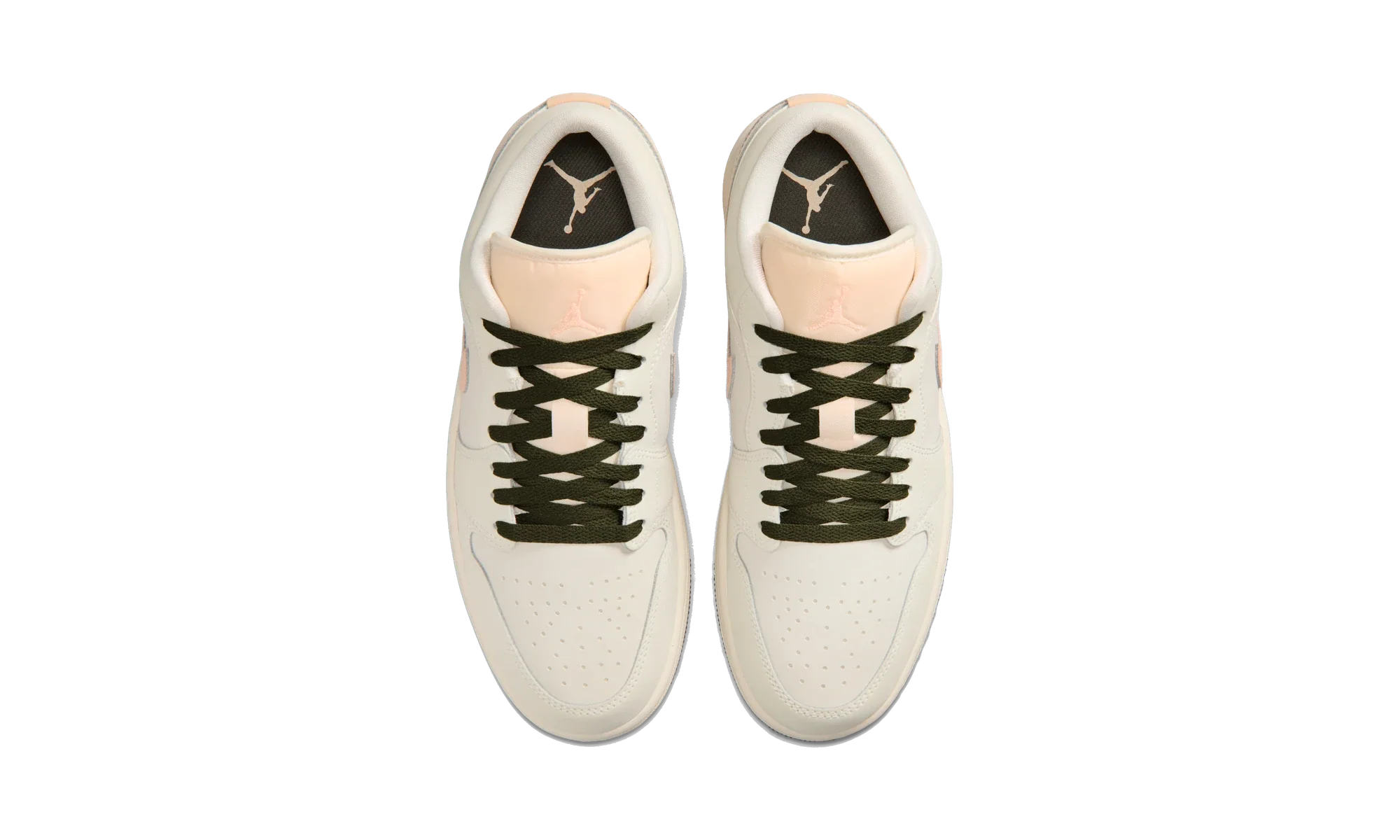 Air Jordan 1 Low Sail Crimson Tint Khaki