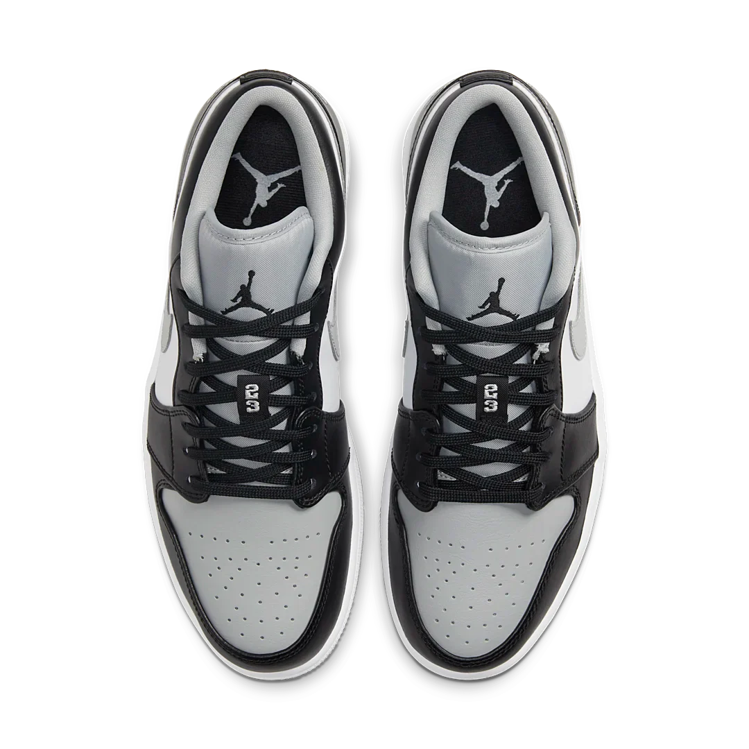 Air Jordan 1 Low Shadow, Black/Light Smoke Grey-White (553558-039)