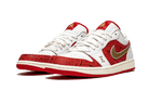 Air Jordan 1 Low Spades, White/Metallic Gold-University Red-Sail (DJ5185-100 / DJ5186-100)