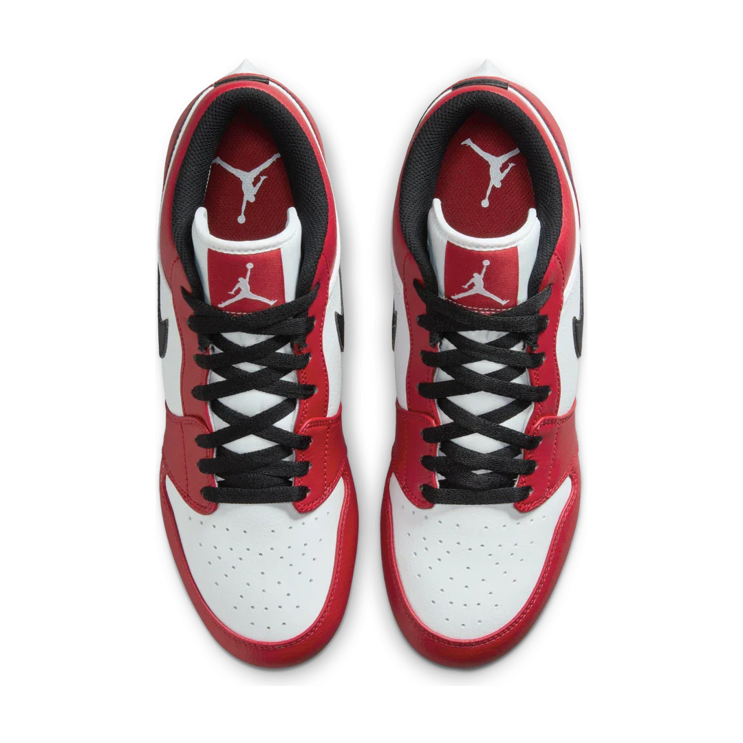 Air Jordan 1 Low TD Cleat Chicago (2023), White/Black-University Red (FJ6245-106)