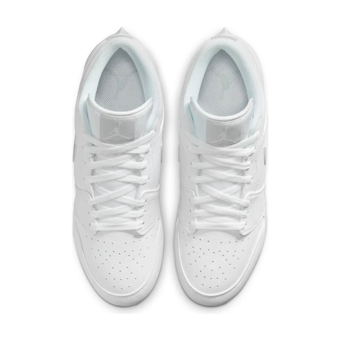 Air Jordan 1 Low TD Cleat White Grey Fog, White/Grey Fog/White (FJ6245-101)