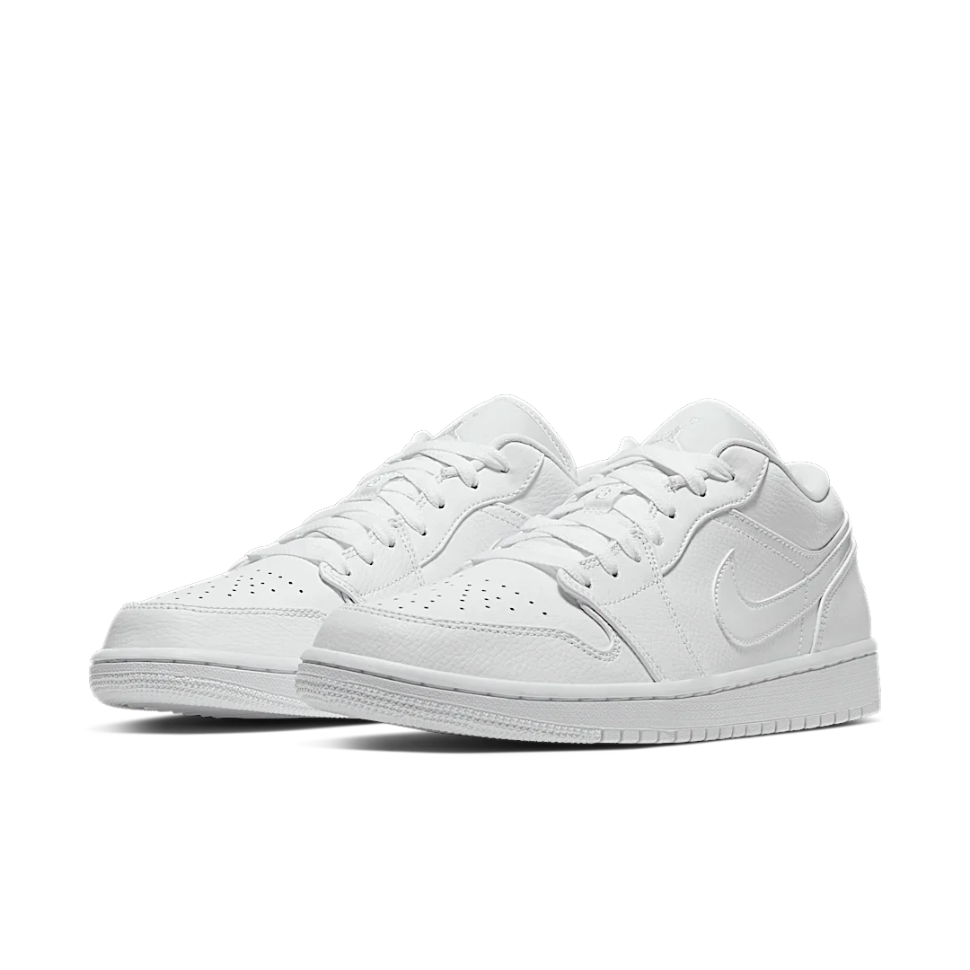 Air Jordan 1 Low Triple White Fog Grey, White/White-Grey Fog-White (553558-126)