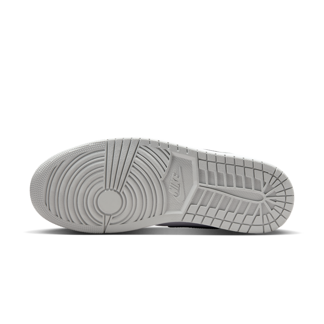Air Jordan 1 Mid Barons, White/Light Smoke Grey/Black (DQ8426-101)
