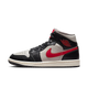 Air Jordan 1 Mid Black College Grey Gym Red