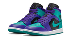 Air Jordan 1 Mid Black Grape, Dark Concord/New Emerald-Black-White (BQ6472-502)