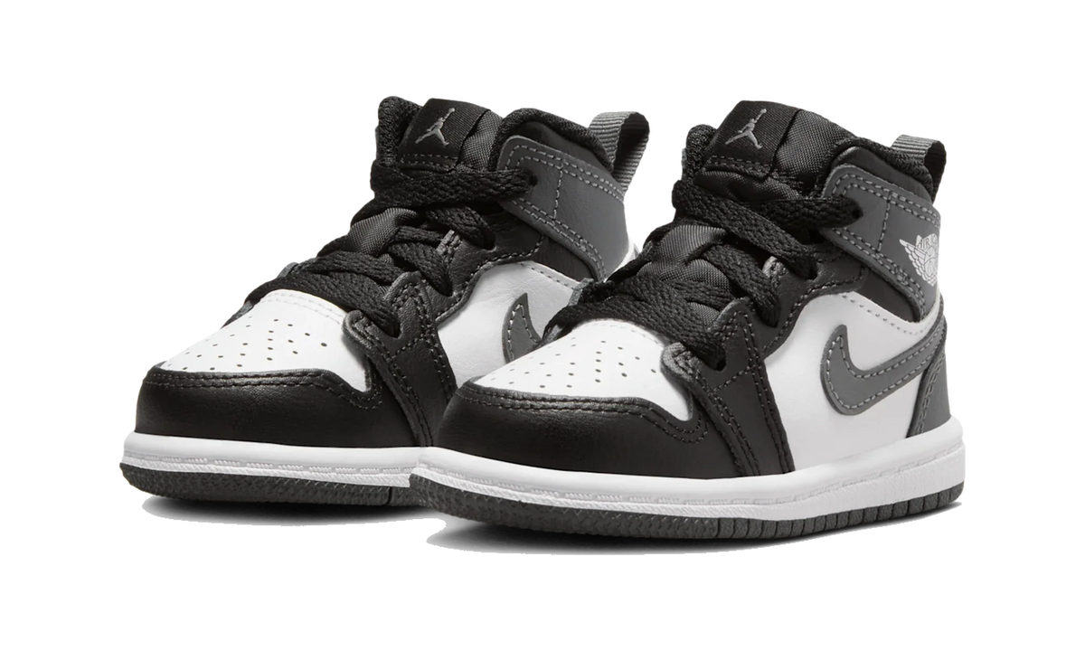 Air Jordan 1 Mid Black White Iron Grey (TD)