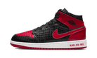 Air Jordan 1 Mid Bred Text, Black/Gym Red-White (DM9650-001)