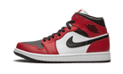 Air Jordan 1 Mid Chicago Toe, Black/Gym Red-White (554724-069)