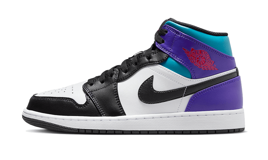 Air Jordan 1 Mid Court Purple Tropical Twist, White/Court Purple-Tropical Twist-Black (DQ8426-154)