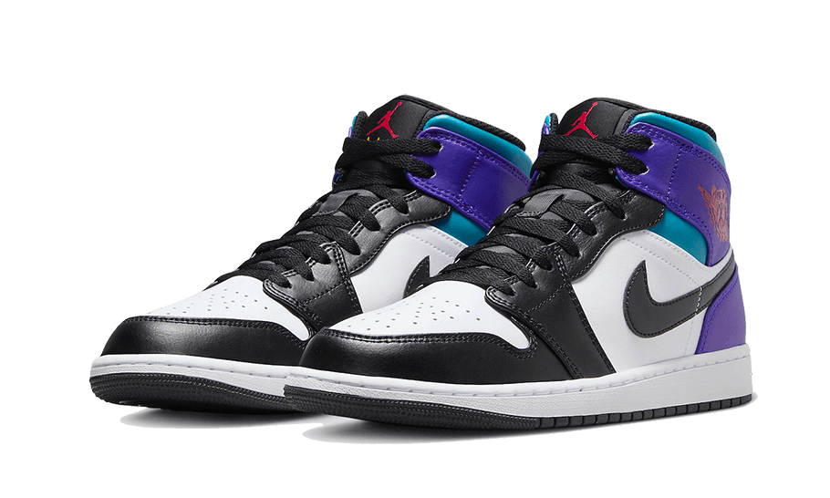 Air Jordan 1 Mid Court Purple Tropical Twist