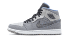 Air Jordan 1 Mid Crater Grey University Blue, Grey/Neutral Grey/University Blue/Black (DM3529-004)