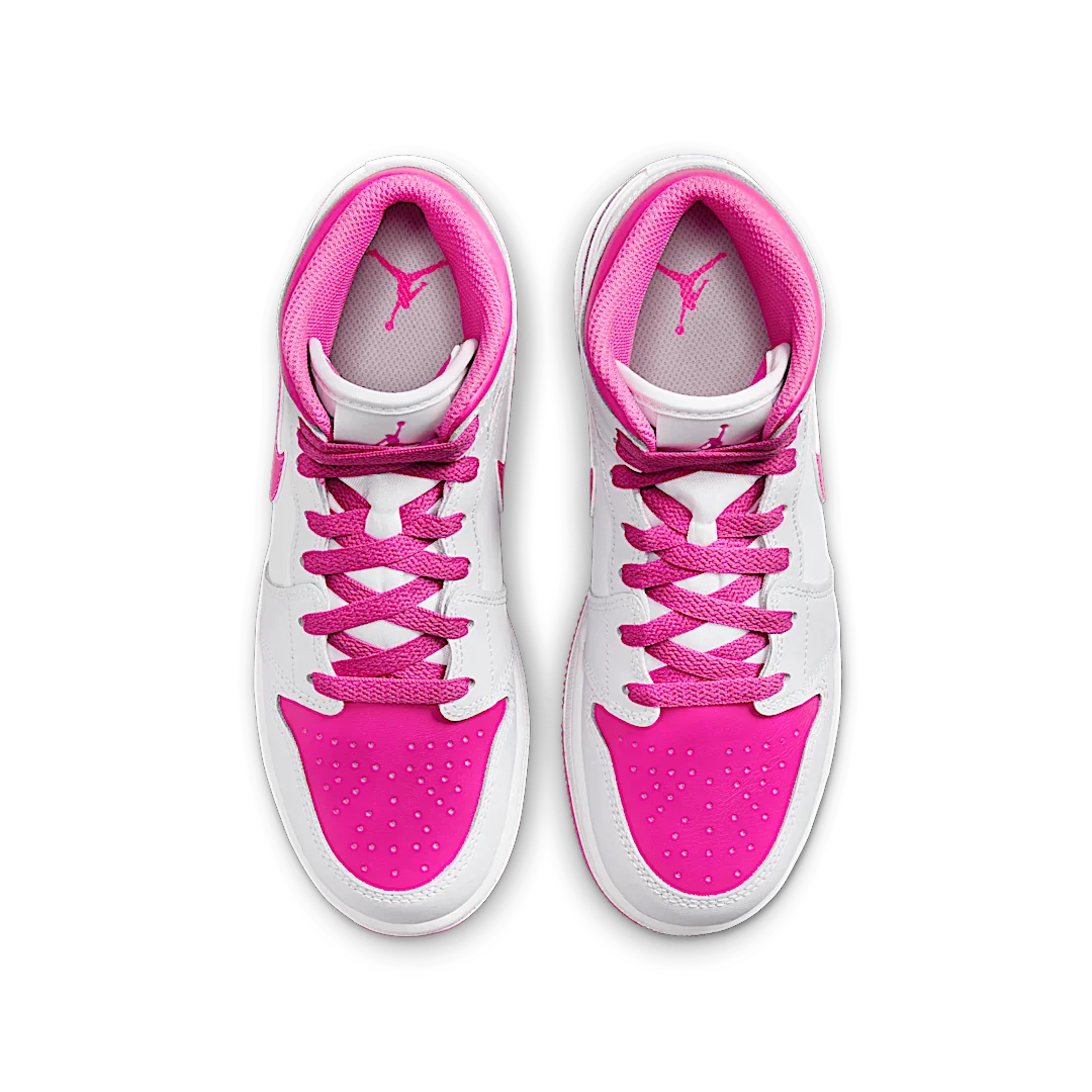 Air Jordan 1 Mid Fire Pink, Iris Whisper/White/Fire Pink (FD8780-500)