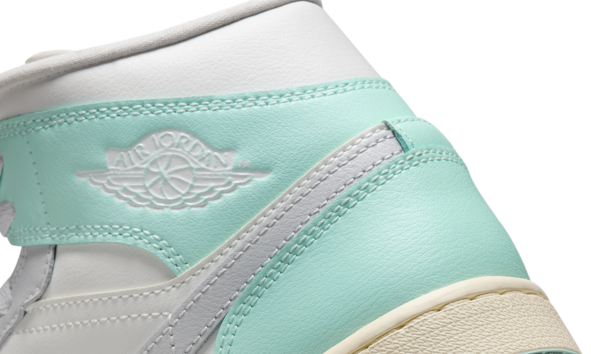 Air Jordan 1 Mid Football Grey Igloo