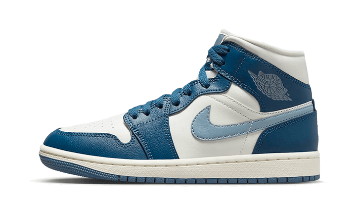 Air Jordan 1 Mid French Blue, Sky J French Blue/Sail/Ozone Blue (BQ6472-414)