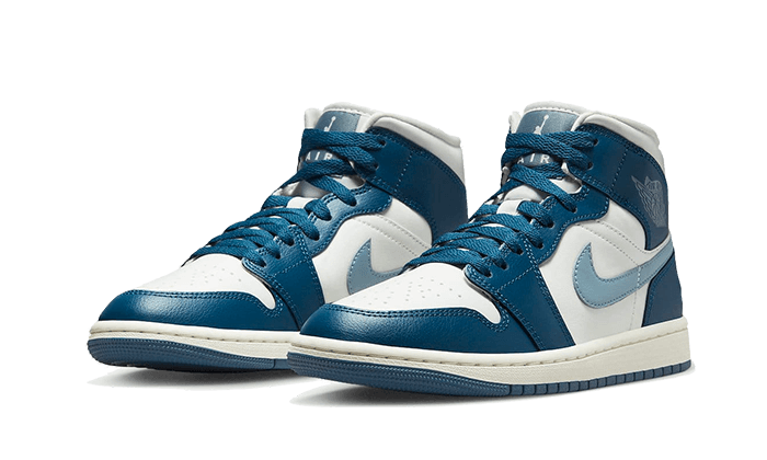 Air Jordan 1 Mid French Blue, Sky J French Blue/Sail/Ozone Blue (BQ6472-414)