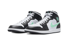 Air Jordan 1 Mid Green Glow, White/Black-Green Glow (DQ8426-103)