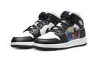 Air Jordan 1 Mid Hologram (PS), Black/New Emerald/University Red/Dark Concord (DR9496-001)