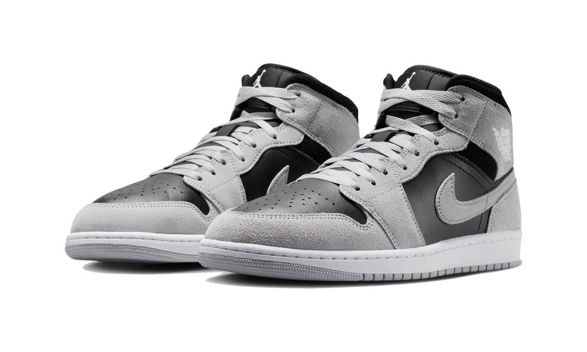 Air Jordan 1 Mid Light Smoke Grey Black