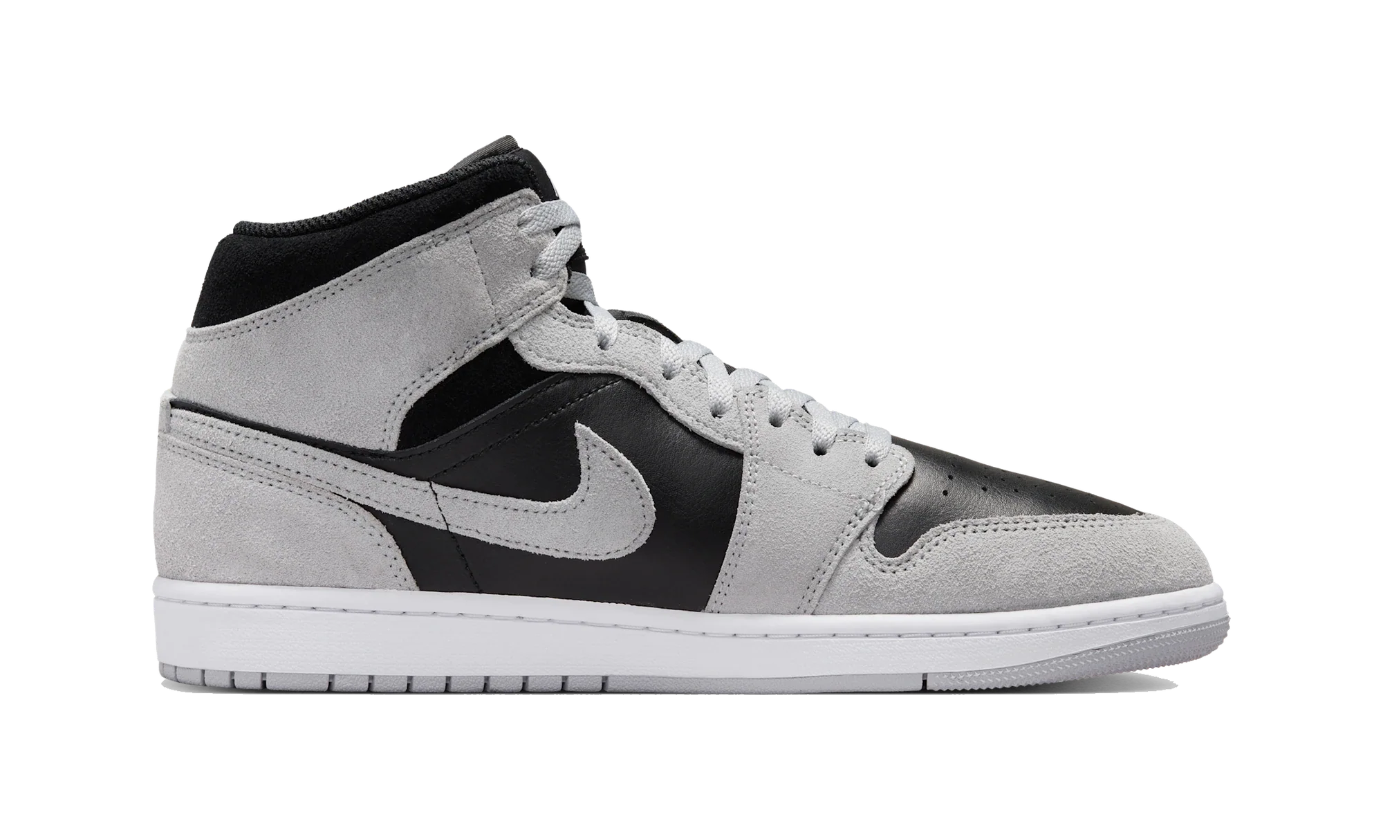 Air Jordan 1 Mid Light Smoke Grey Black