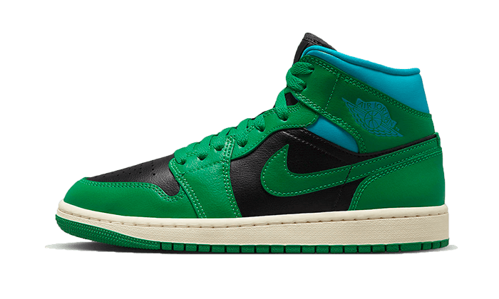 Air Jordan 1 Mid Lucky Green Aquatone, Lucky Green/Black/Aquatone (BQ6472-033)