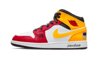 Air Jordan 1 Mid Motorsport (PS), Black/Gym Red-White-University Gold (DJ0337-067)