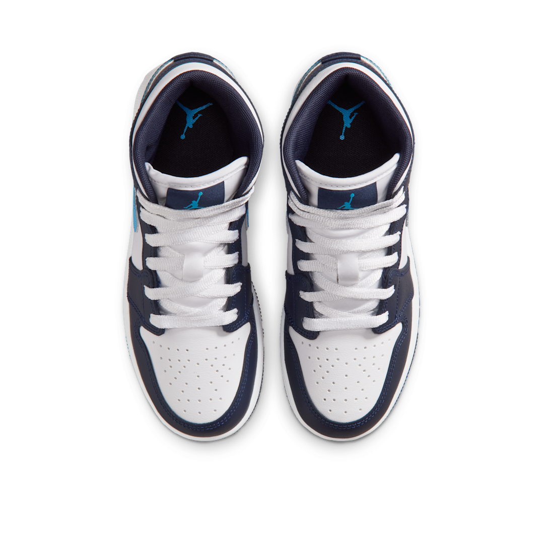 Air Jordan 1 Mid Obsidian Dark Powder Blue