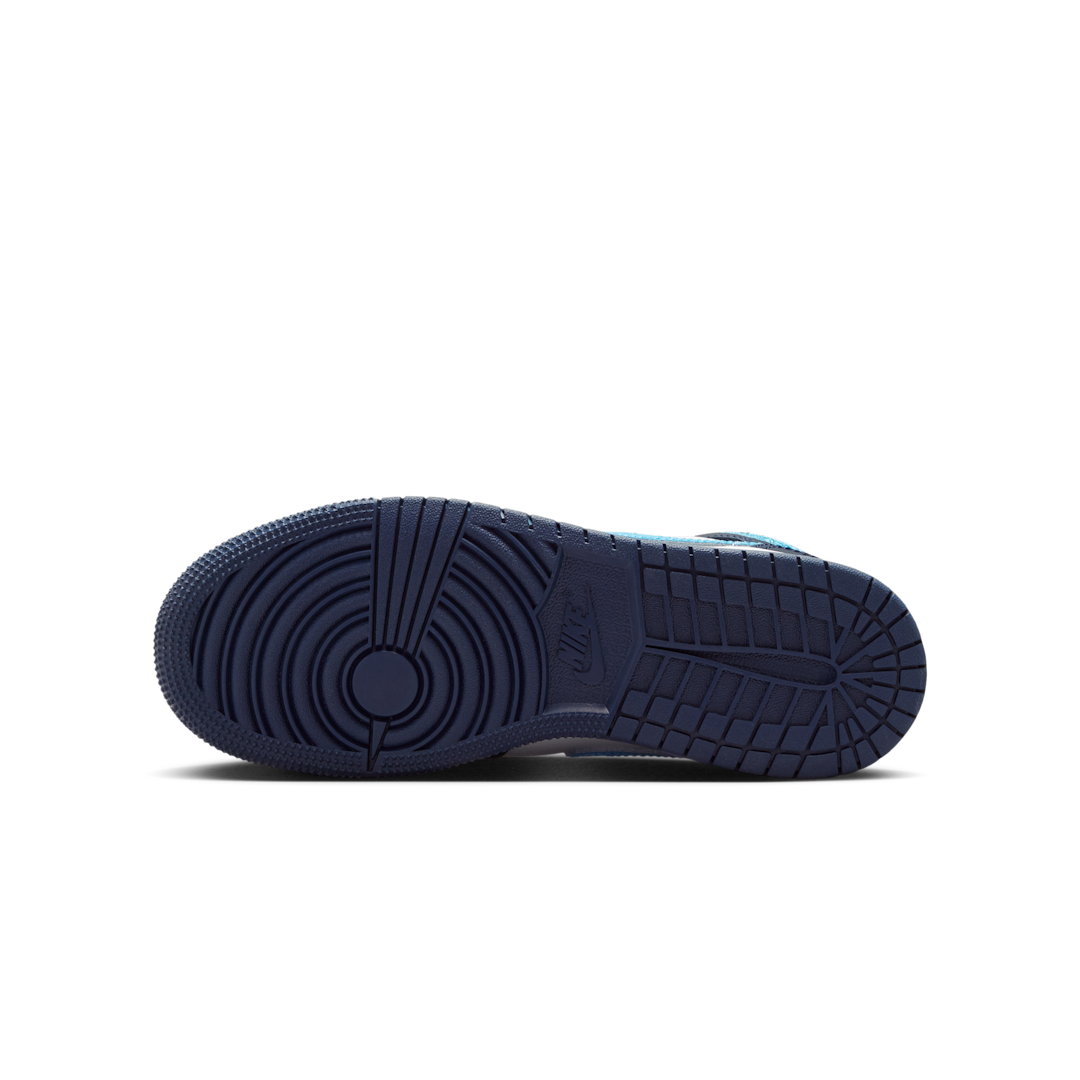 Air Jordan 1 Mid Obsidian Dark Powder Blue