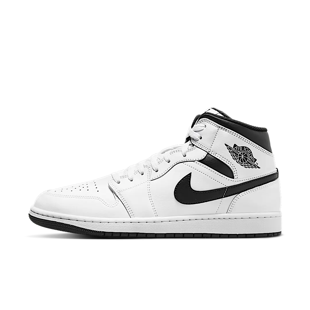 Air Jordan 1 Mid Reverse Panda, White/Black/White/Black (DQ8426-132 / DQ8423-132)