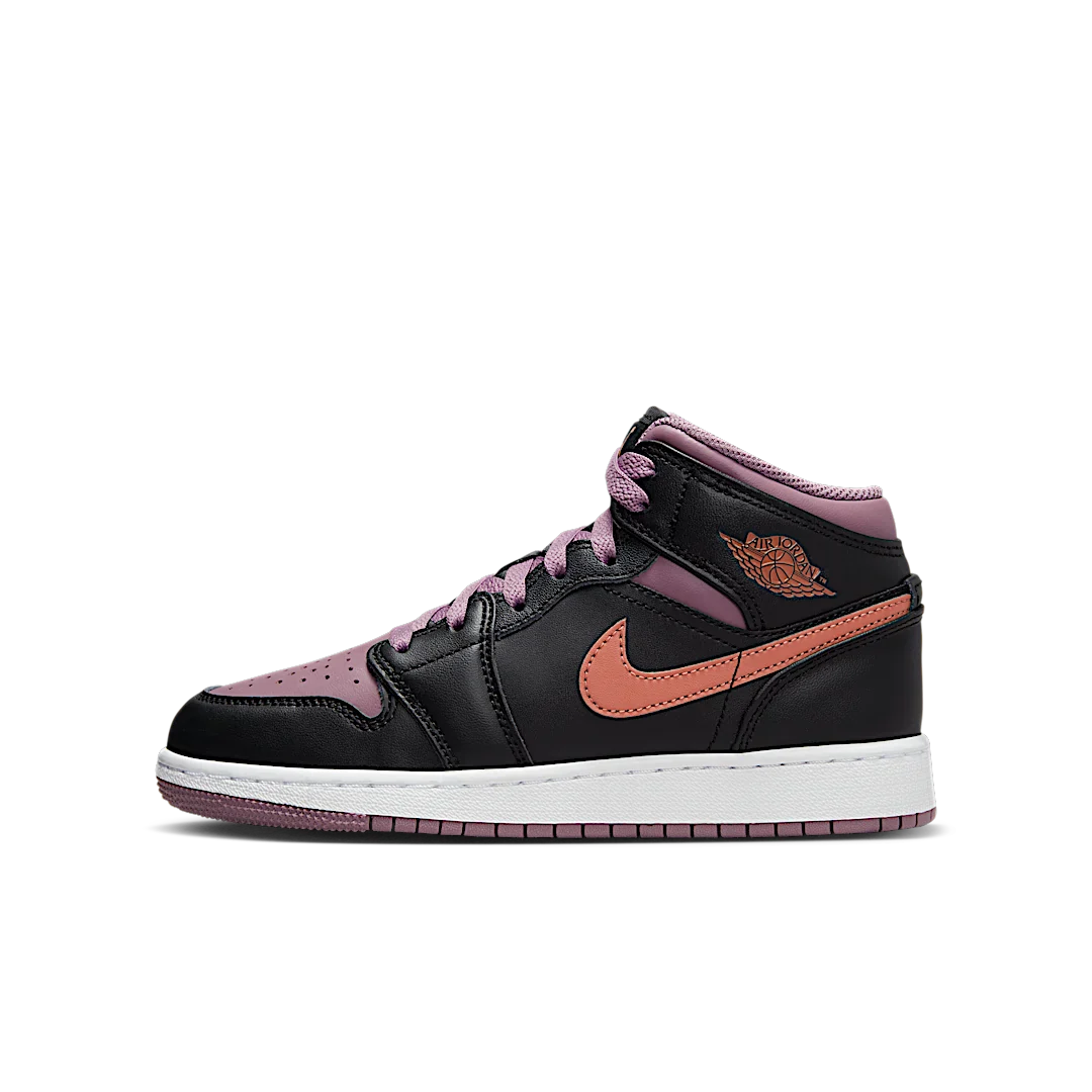 Air Jordan 1 Mid SE Black Sky J Mauve White Sky J Orange, Black/Sky J Mauve/White/Sky J Orange (FB9909-008)