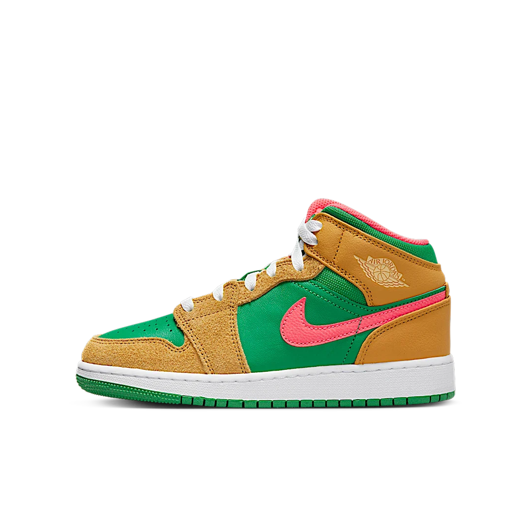 Air Jordan 1 Mid SE Chutney Lucky Green, Chutney/Lucky Green/Celestial Gold (DX4365-700)