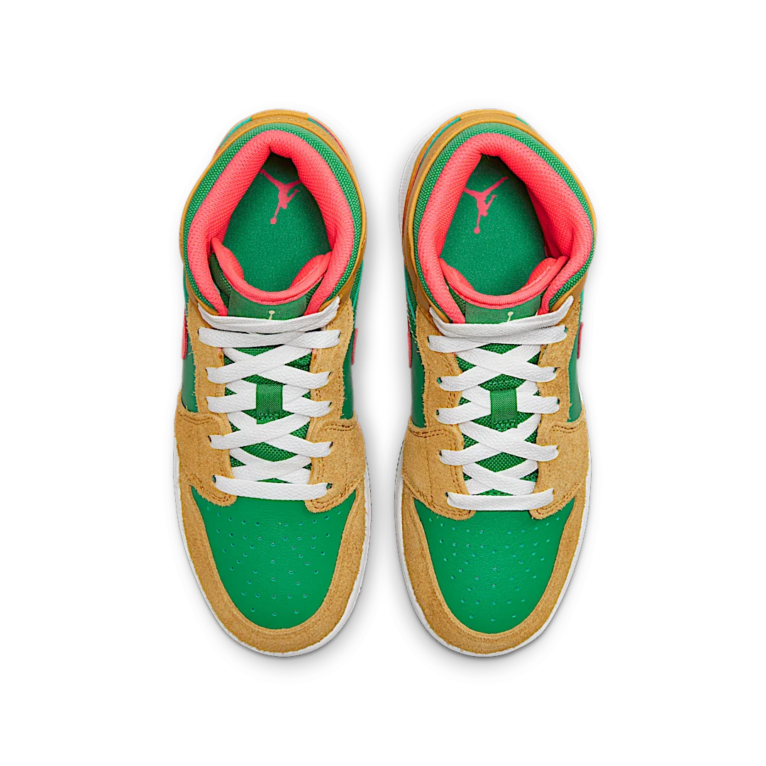 Air Jordan 1 Mid SE Chutney Lucky Green, Chutney/Lucky Green/Celestial Gold (DX4365-700)