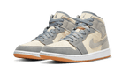 Air Jordan 1 Mid SE Coconut Milk Particle Grey, Coconut Milk/Coconut Milk-Particle Grey-White-Gum Yellow (DN4281-100 / DN4346-100)