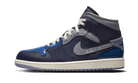 Air Jordan 1 Mid SE Craft Obsidian French Blue Ashen Slate White, Obsidian/French Blue/Ashen Slate/White (DR8868-400)