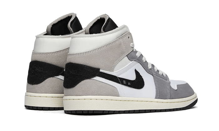 Air Jordan 1 Mid SE Craft White Cement Grey Black, Cement Grey/White/Tech Grey/Black (DZ4136-002)