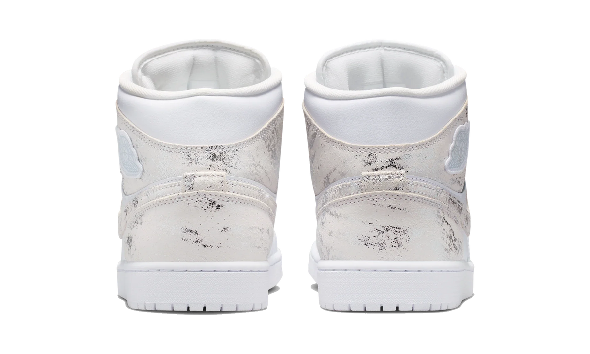 Air Jordan 1 Mid SE Distressed White Field Silver
