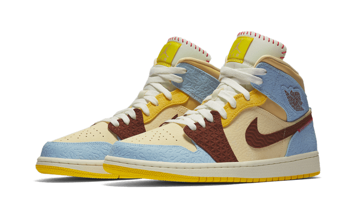 Air Jordan 1 Mid SE Fearless Maison Chateau Rouge