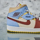 Air Jordan 1 Mid SE Fearless Maison Chateau Rouge, Pale Vanilla/Cinnamon (CU2803-200)