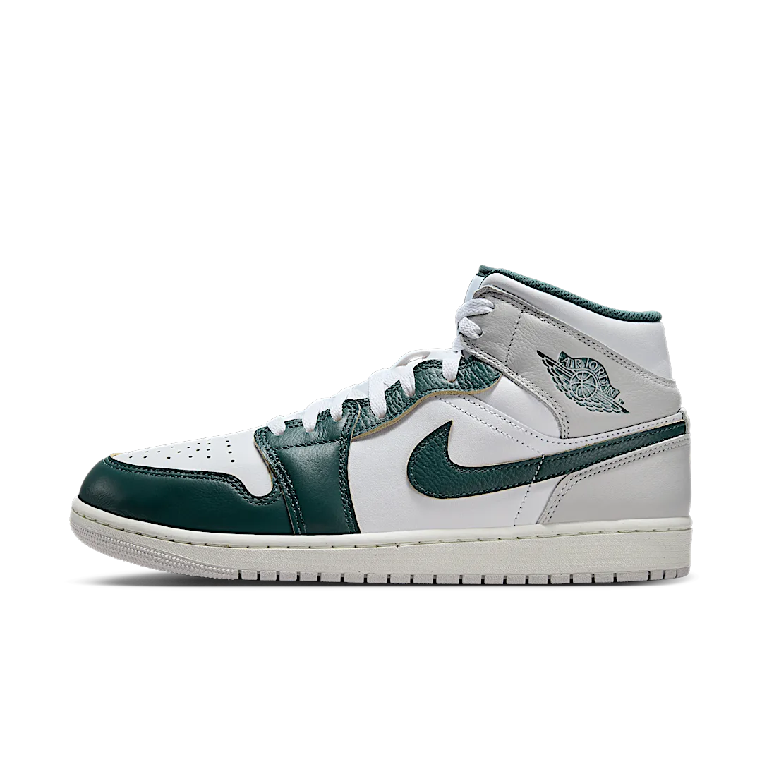 Air Jordan 1 Mid SE Oxidized Green, White/Sail/Neutral Grey/Oxidized Green (FQ7720-103)