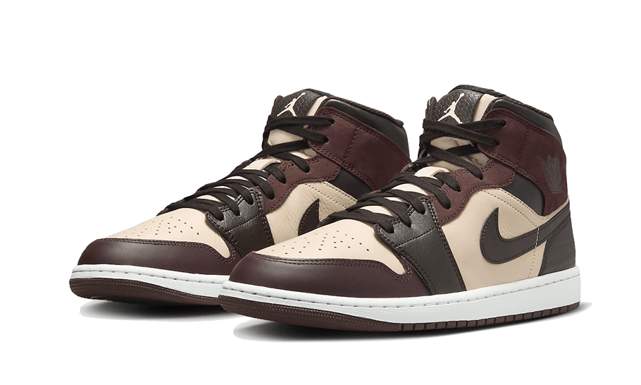 Air Jordan 1 Mid SE Paris YMCA, Velvet Brown/Earth/Sanddrift/Metallic Gold/Summit White (FZ4359-200)