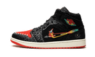 Air Jordan 1 Mid SE Siempre Familia, Black/Sail-Roma Green-Chile Red (DN4904-001 / DN5121-001)