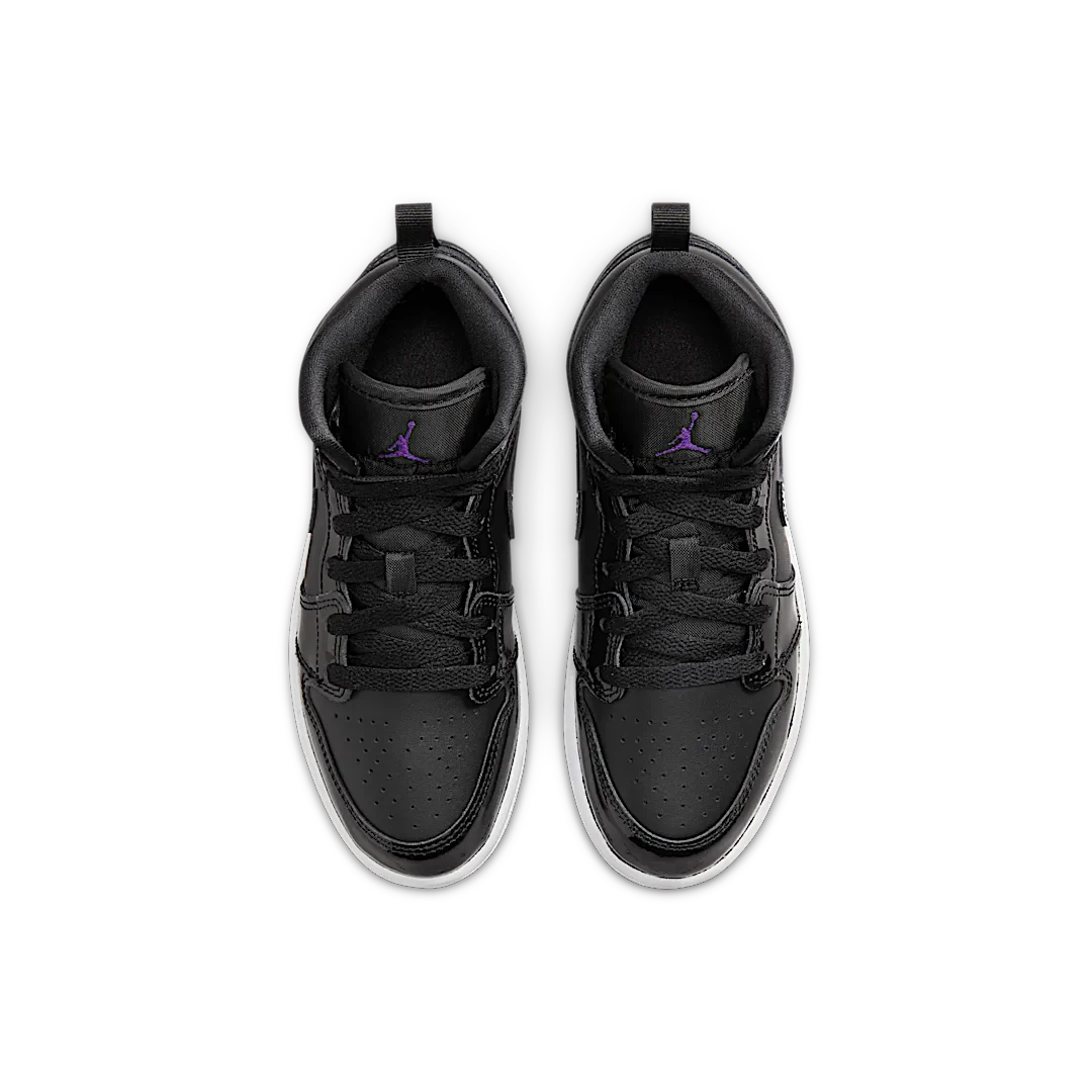 Air Jordan 1 Mid SE Space Jam (PS), Black/Dark Concord-White (DV1339-004)