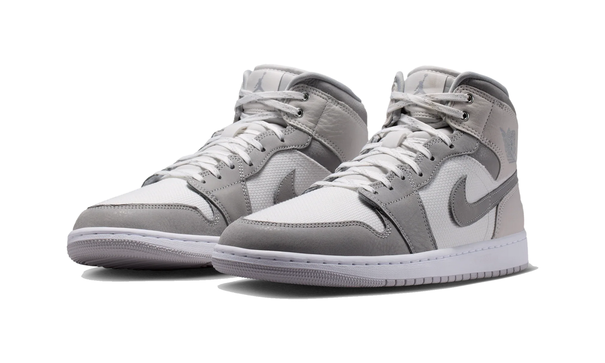 Air Jordan 1 Mid SE White Phantom Sail Light Smoke Grey
