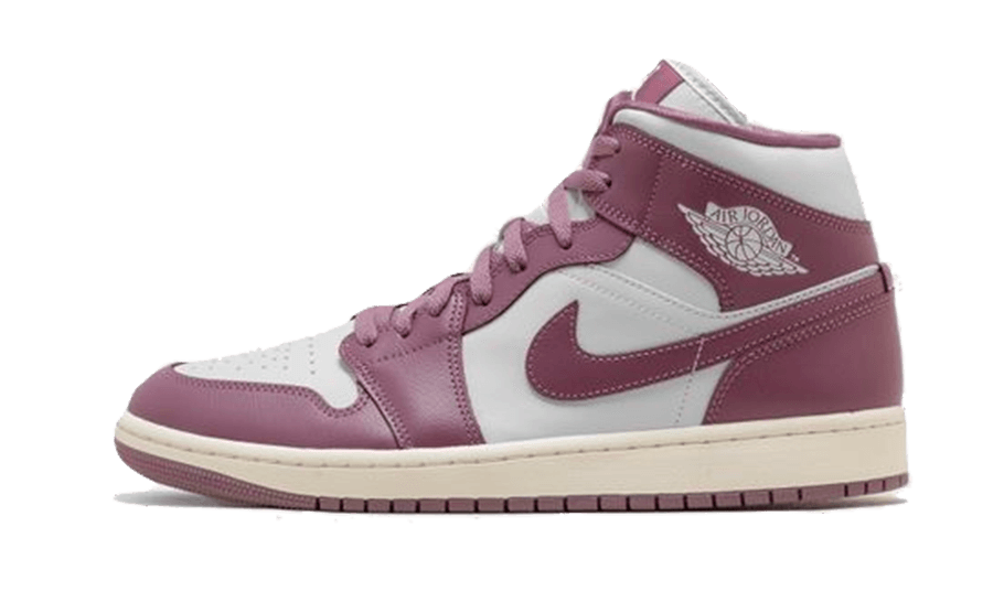 Air Jordan 1 Mid Sky J Muave, Pure Platinum/Sky J Mauve/Sail (BQ6472-050)