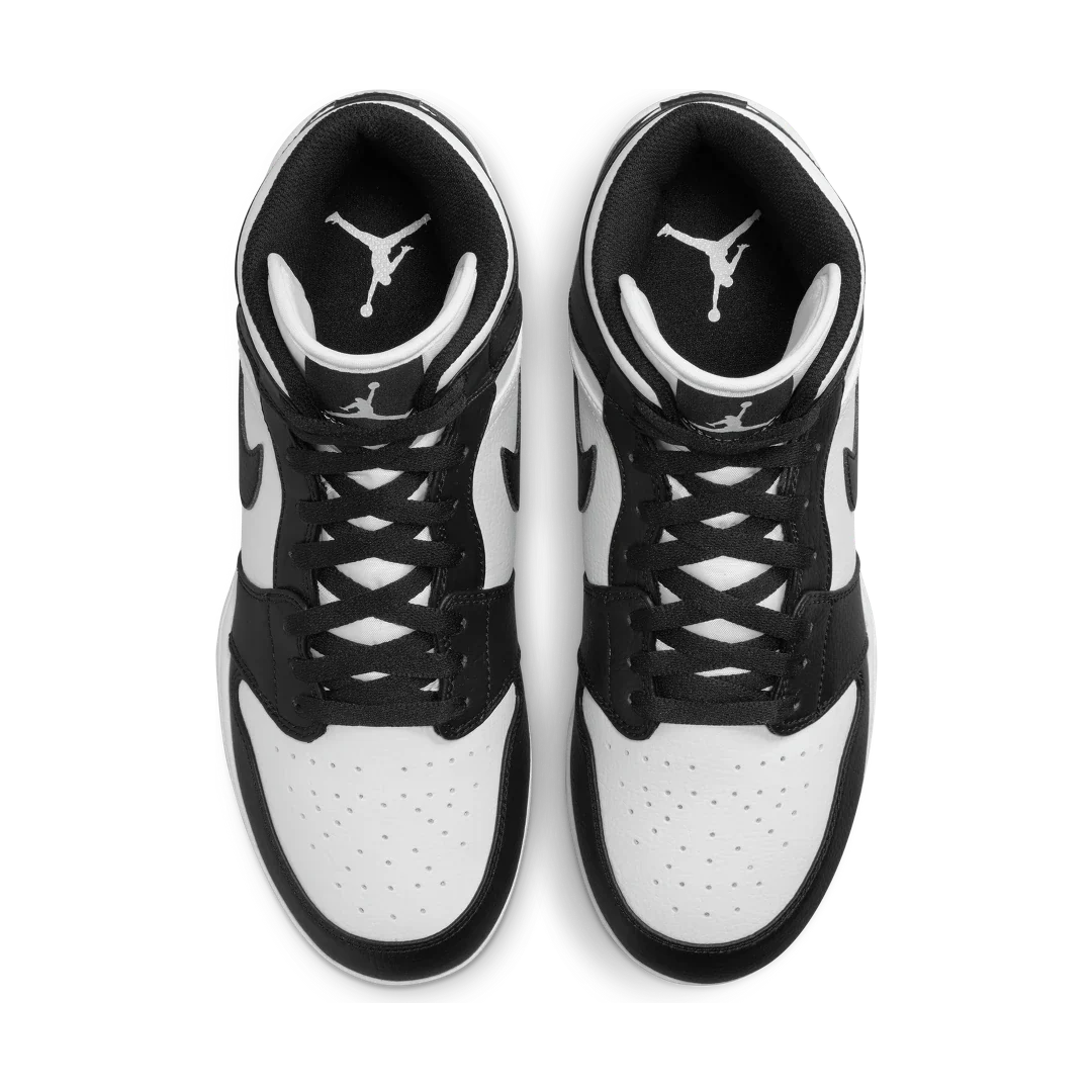 Air Jordan 1 Mid TD Cleat Panda, Black/White/Black (FJ6805-100)